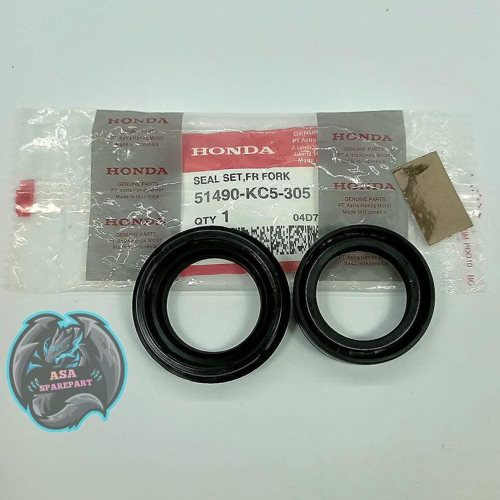 Seal Shock + Sil Abu Kc5 Asli Original Motor Honda Megapro Primus , Mega Pro Hiu , Megapro New Monos