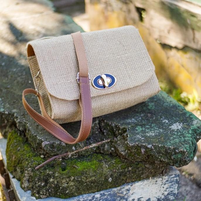 :=:=:=:=] Tas Selempang Goni Jute Bag Goni