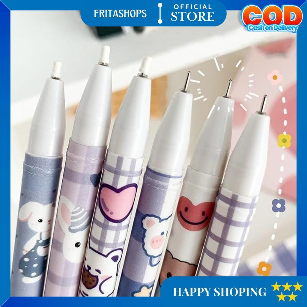 

(Mltstr) 1 Lusin Pulpen Bisa Dihapus Bolpoin Gel Erasable Pen Pena Yang Bisa Dihapus D Promo Puncak