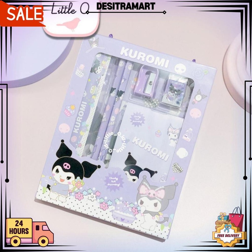 

Paket Alat Tulis Kuromi 6In1 Study Set Memo Stationery Set Karakter Lucu Paket Ulang Tahun Goodiebag Kado Ultah D Gratis Ongkir