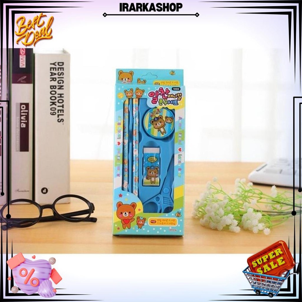 

Alat Tulis Stationary Sekolah Set Paket Alat Tulis 5 In1 Lengkap Kado Souvenir Import Cod D Gratis Ongkir