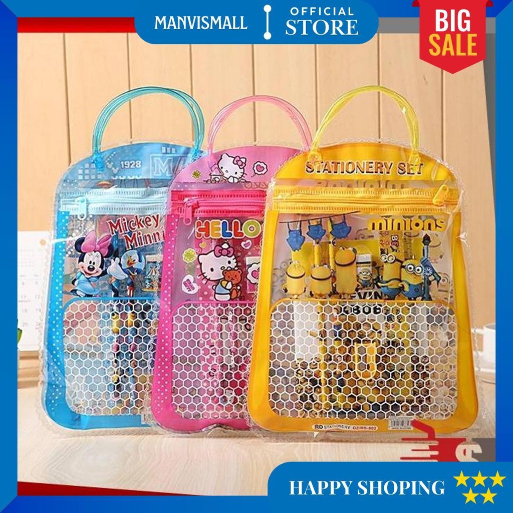 

Osm S5330 Stationary Set Free Bag / Set Alat Tulis Anak Sekolah Motif Karakter Kartun / Set Alat Tulis 6 In 1 D Cod