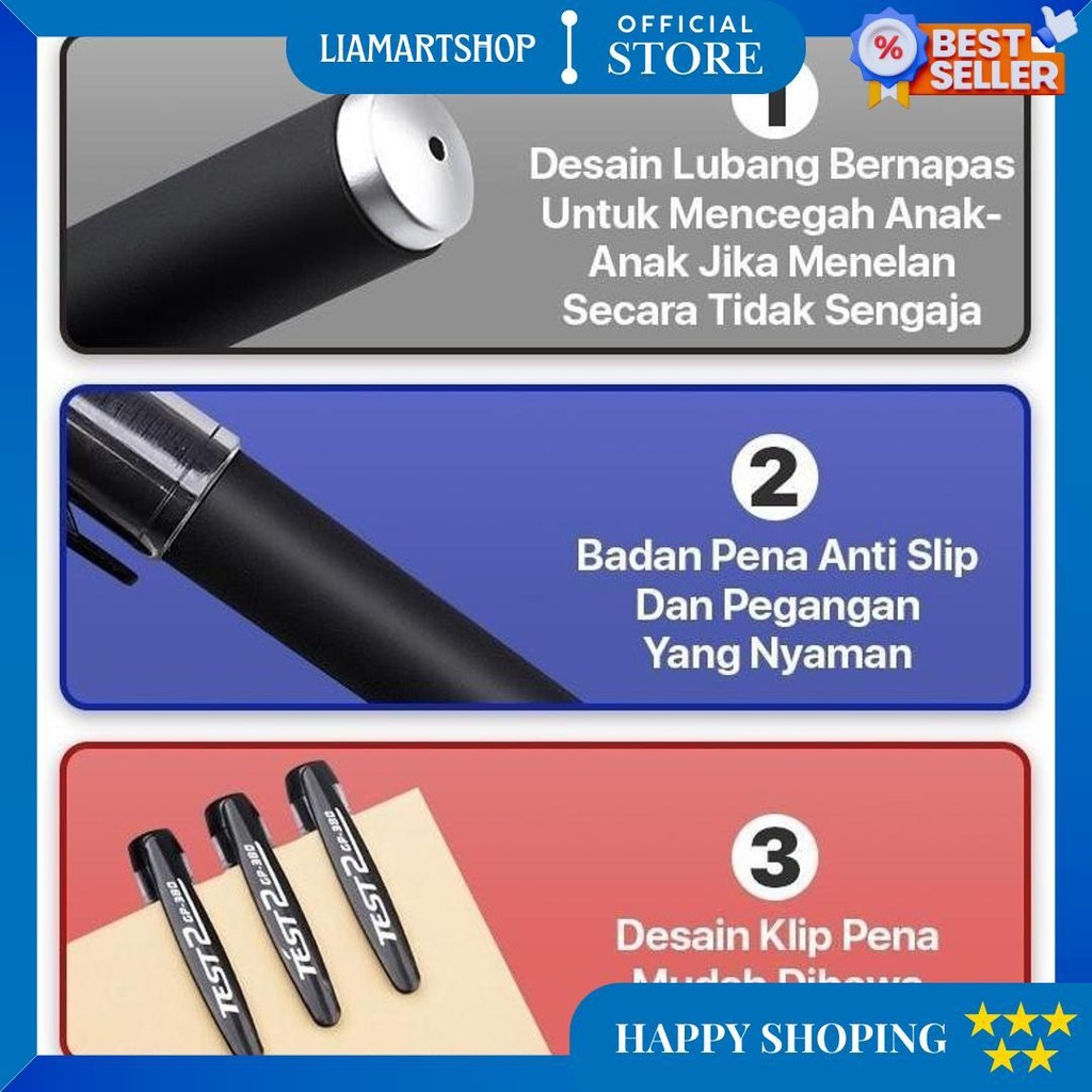 

(Bisa Cod) 50 Pcs Ballpoint Pulpen Bollpoin Perlengkapan Sekolah Perlengkapan Kantor Pensil Pena Alat Tulis Sabarstore D Best Seller