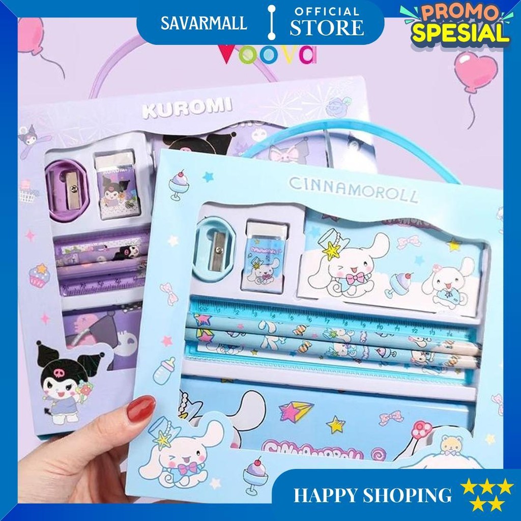 

Voova Paket Alat Tulis Lengkap/ Alat Tulis Lucu/ Paket Atk Sekolah/ Alat Tulis Sekolah Lucu/ Stationary Set/ Atk 7 In 1 D Terlaris
