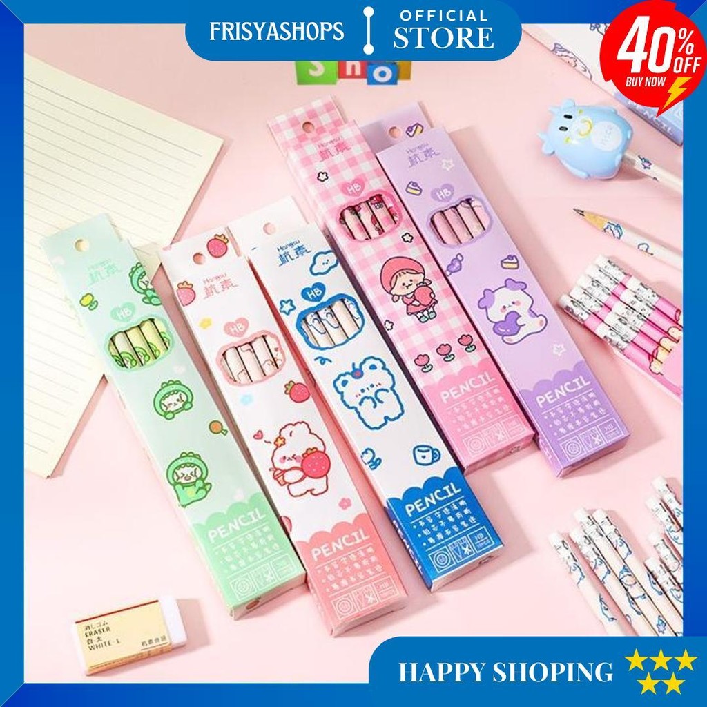 

Cod - S5670 Pensil Set Pack Cute / Pensil Anak Karakter Lucu / Pensil Set Alat Tulis Sekolah Anak / Pensil Set Isi Banyak D Gratis Ongkir
