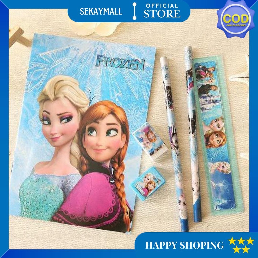 

Gbi Stationery Set 6 In 1 Free Bag Alat Tulis Anak Sekolah Buku Pulpen Penghapus Pengaris D Promo Puncak