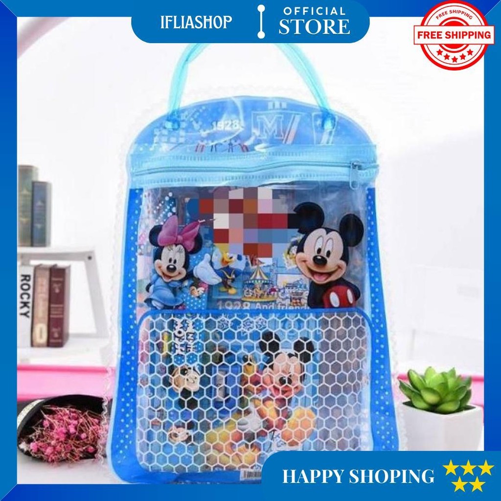 

Stationary Set Free Bag / Set Alat Tulis Anak Sekolah Motif Kartun. D Best Seller