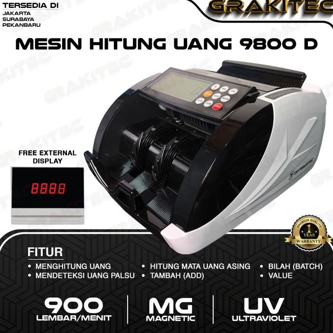 

Terlaris Mesin Penghitung Uang - Alat Hitung Uang Money Counter Grakitec SALE