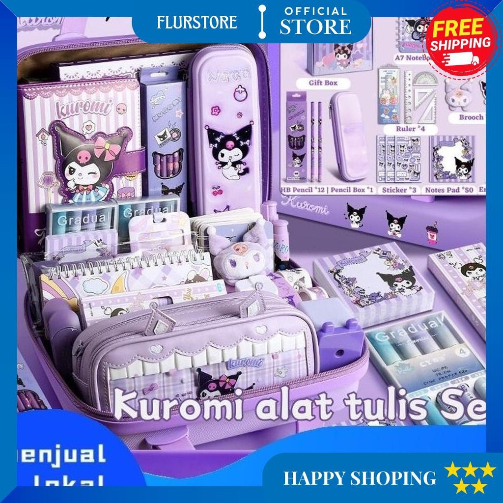 

Local Delivery Kuromi Kotak Hadiah Mewah Alat Tulis Set /Set Stationery Untuk Hadiah Anak Sekolah Kuromi/Kotak Pensil Anak Set/Untuk Hadiah Anak Sekolah Kuromi D Termurah