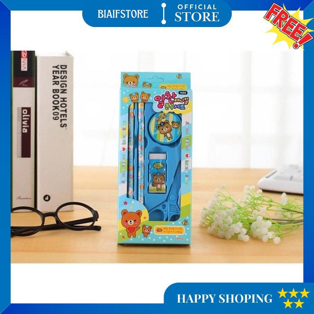 

Alat Tulis Stationary Sekolah Set Paket Alat Tulis 5 In1 Lengkap Kado Souvenir Import Cod D Promo Puncak