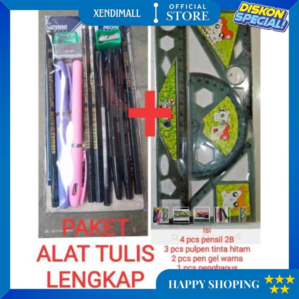 

Paket Alat Tulis Lengkap Murah Isi 15 Pcs D Gratis Ongkir
