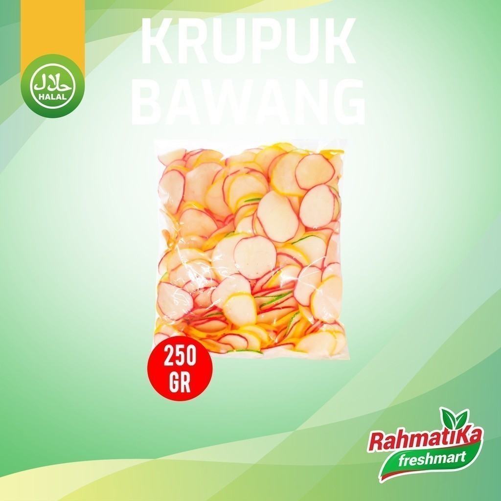 

Kerupuk Bawang Warna-Warni 250 gram