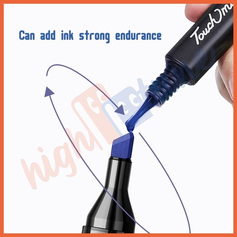 

TERMURAH Hightune Spidol Sketsa Spidol Umum 24/60/80/100/120 Warna Spidol Brush Pen Animation Markers un-1
