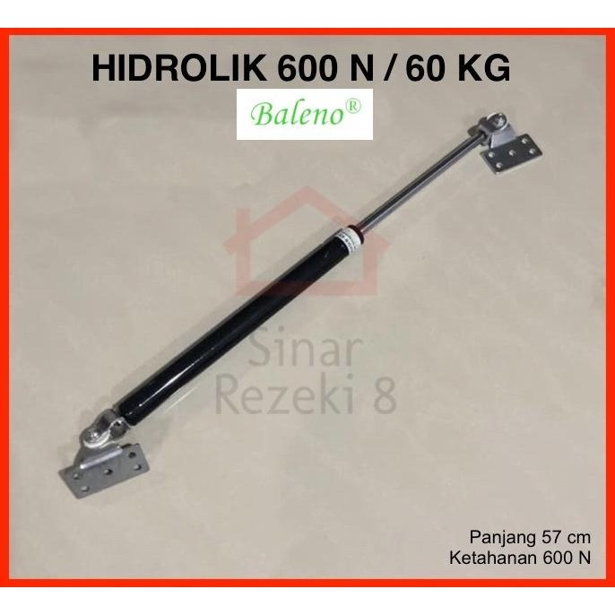 Hidrolik Gas Spring 600 N 60 Kg Pintu Kap Mobil Ranjang Lemari GAN