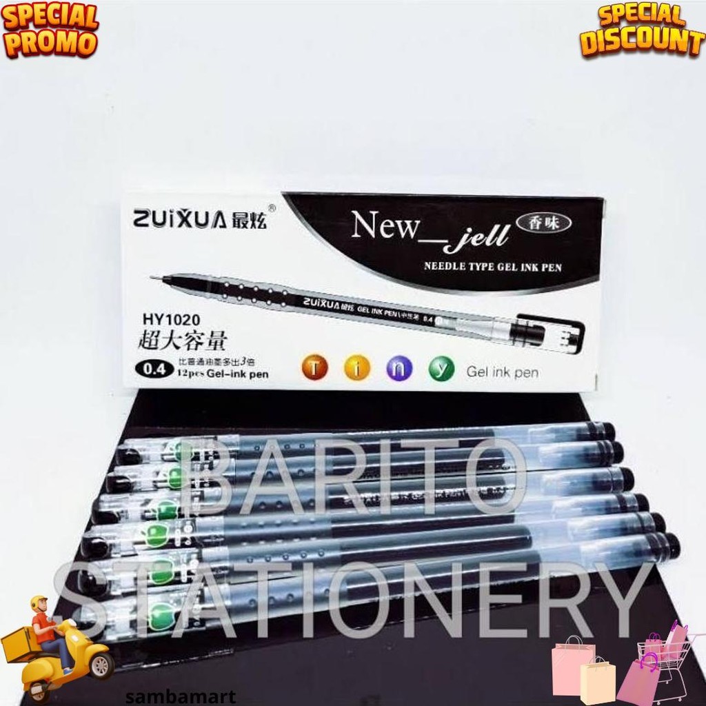

Pulpen Gel Zuixua New Jell Isi 12, Warna Hitam [1Pak/12Pcs] D Sale