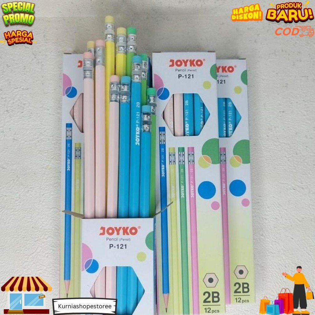

Pensil 2B Joyko P-121/Perpak D Cod