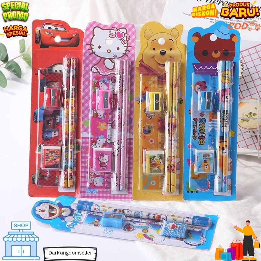 

Gratis Ongkir - S5686 Stationary Set 5 In 1 Karakter / Alat Tulis Sekolah / Paket Alat Tulis / Mini Stationary / Set Alat Tulis Pensil D Cod