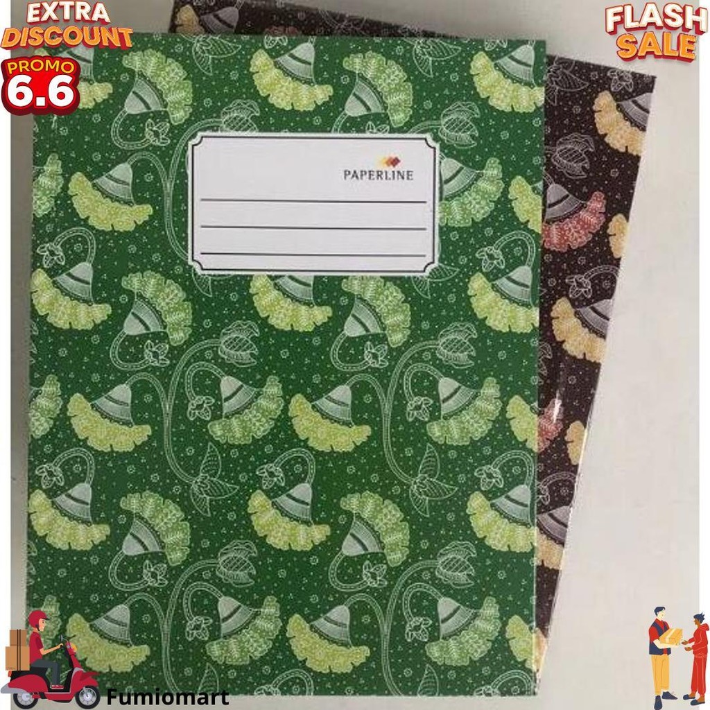 

Buku Tulis Hard Cover Paperline Quarto / Kuarto / Kwarto 100 Lembar D Terlaris