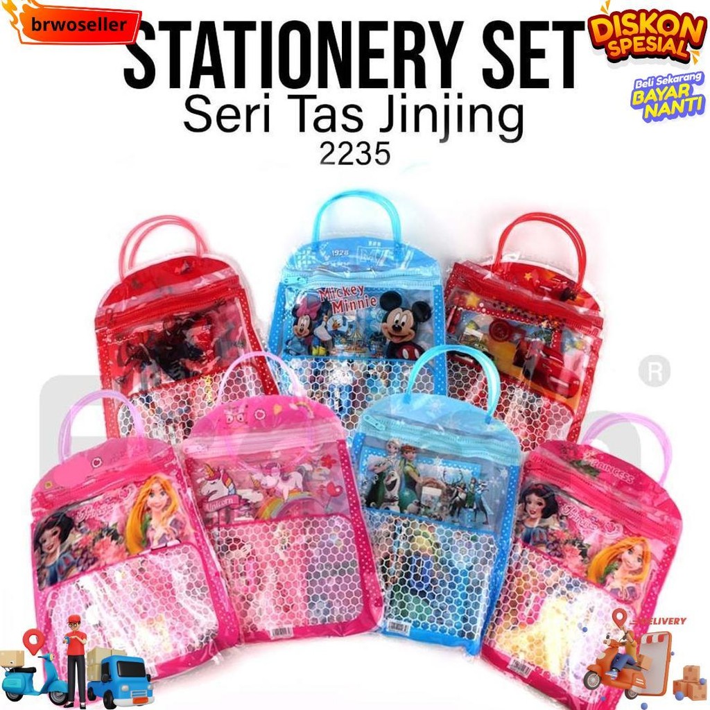 

Stationery Set Tas 2235 /7In1 Alat Tulis Set Tas / Paket Alat Tulis / Stationery Set Tas D Gratis Ongkir