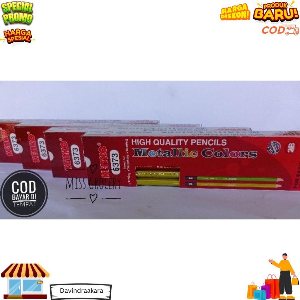 

(12Pcs)Pensil 2B Kenko Original Alat Tulis Murah Grosir D Terlaris