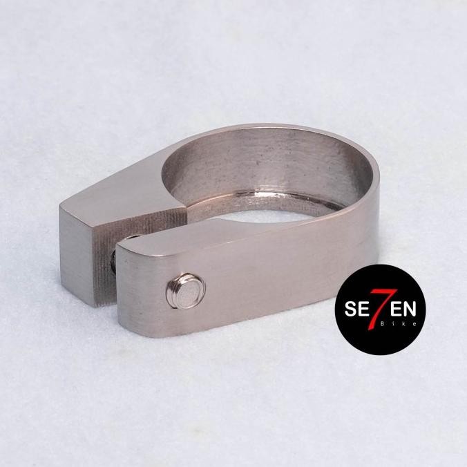 ready  Titanium Seatpost Clamp 31,8mm dan 34,9mm murah