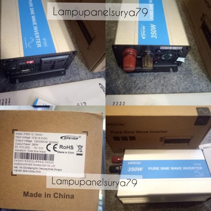 Promo Inverter Epever Ip350-12 Pure Sine Wave 350W 12V Epever 350Watt 12V