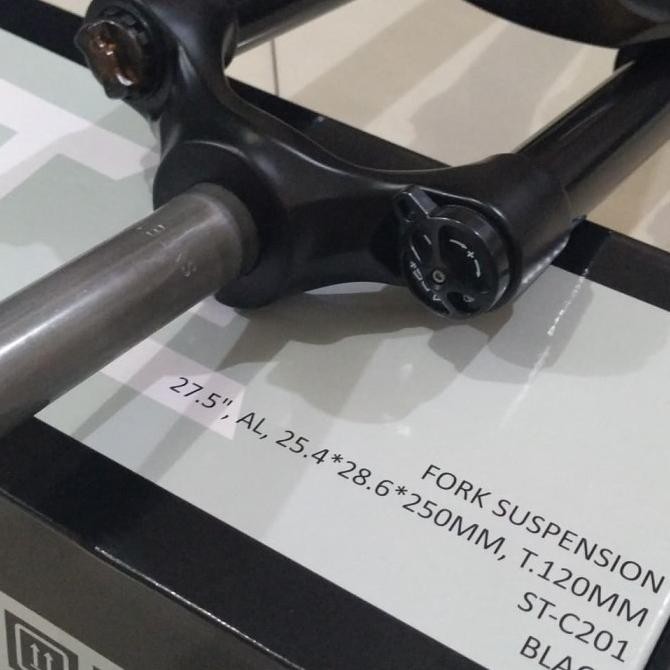ready  Garpu sepeda MTB 27.5 fork SYTE with lock preload travel 120 alloy murah