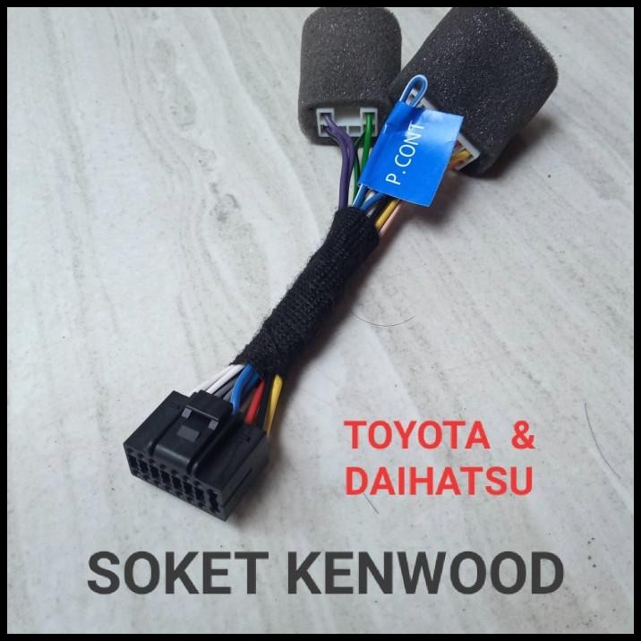 Soket Tape Mobil Kenwood Untuk Toyota Dan Daihatsu Original