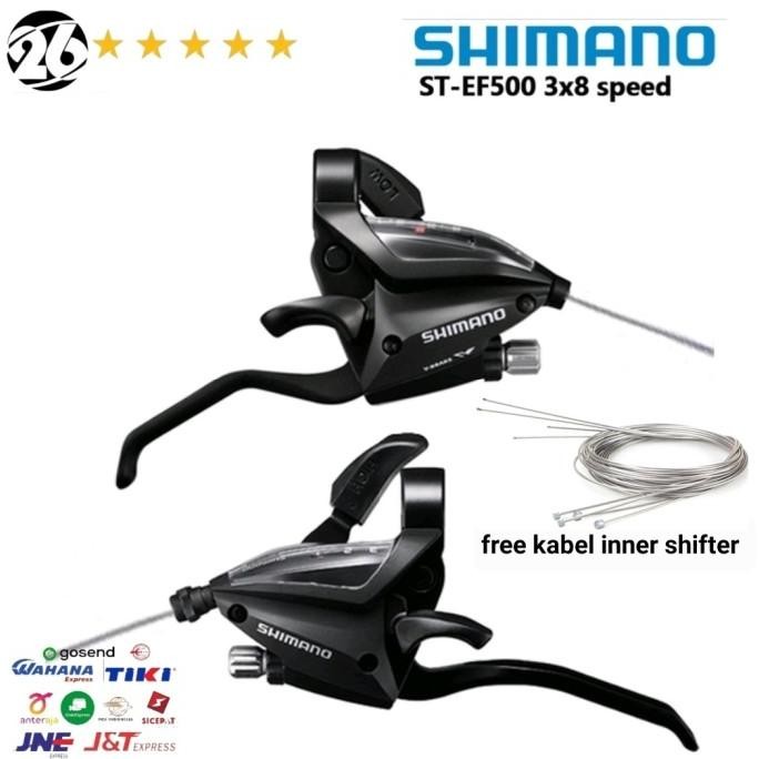 Shifter Brake Set SHIMANO ST-EF500 3 x 8 Speed Operan Gigi Sepeda The best