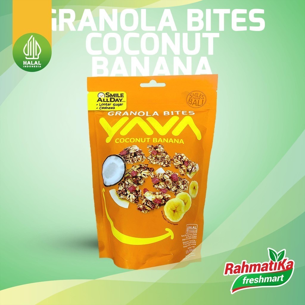 

YAVA Granola Bites Coconut Banana 125 gr