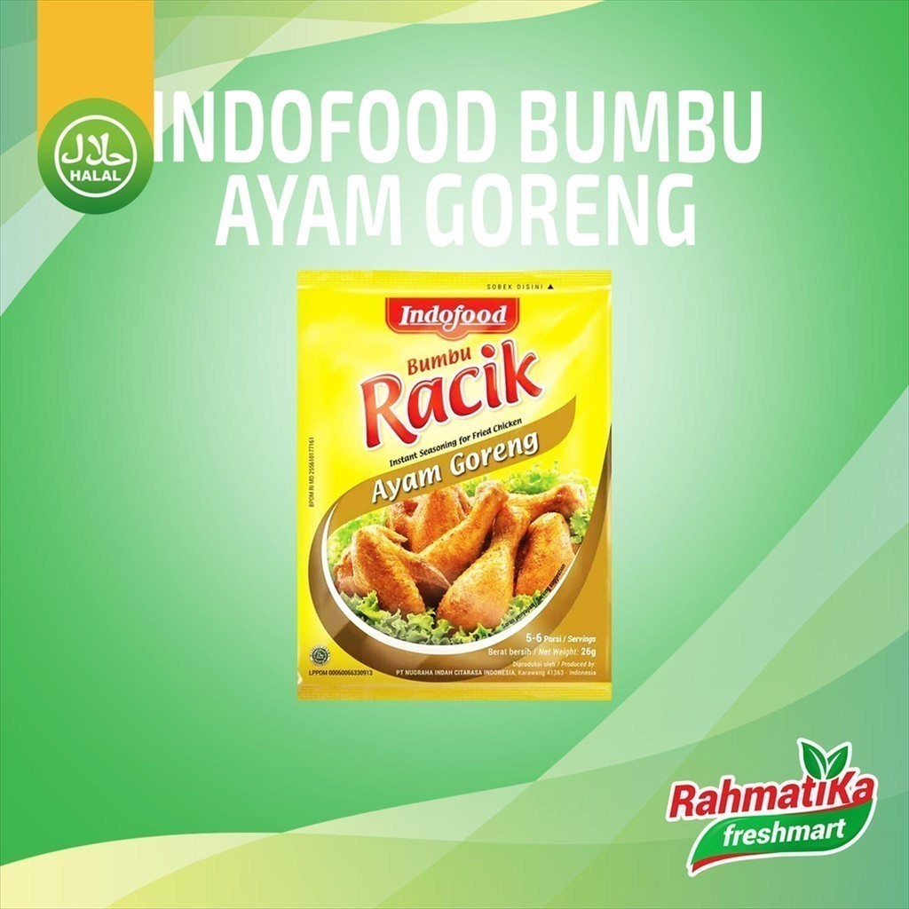 

Bumbu Racik Ayam Goreng Indofood 26 gram