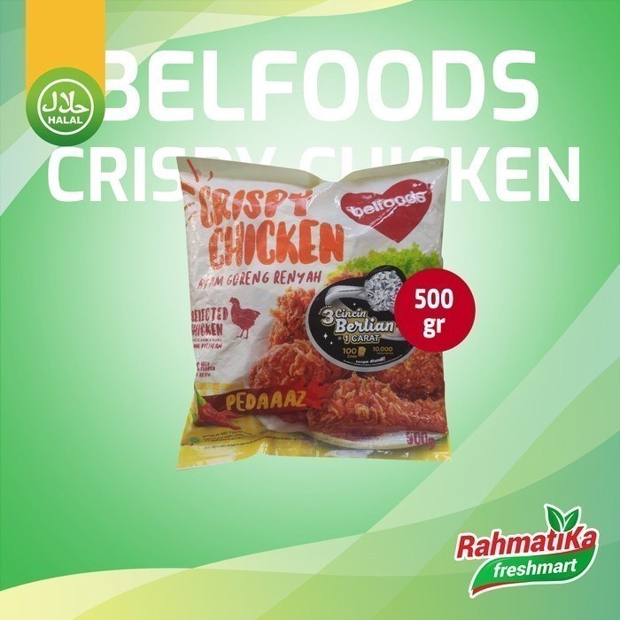

Belfoods Crispy Chicken / Ayam Goreng Renyah Pedas 500 gr