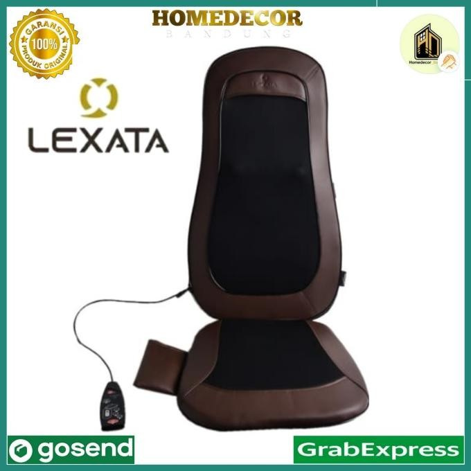 Lexata Bantalan Kursi Pijat Shiatsu - Hitam/Cokelat / kursi pijat car KOKOK