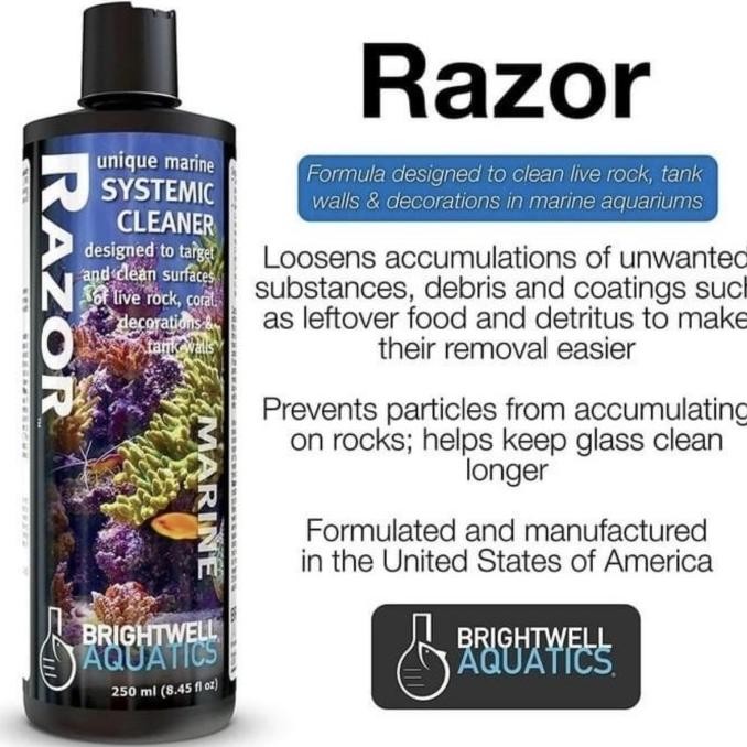Murah Brightwell Razor 250Ml (Pembersih Akuarium Laut)