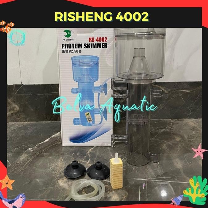 Grosir Risheng Rs-4002 Akrilik Protein Skimer Skimmer Aquarium Ikan Air Laut