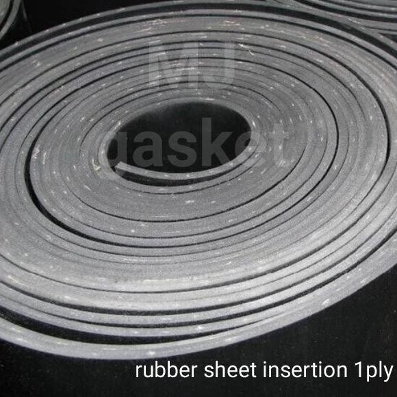 

Rubber Sheet Insertion/Karet Serat Benang 1Ply Tebal 2Mm 100Cm X 100Cm Best Quality