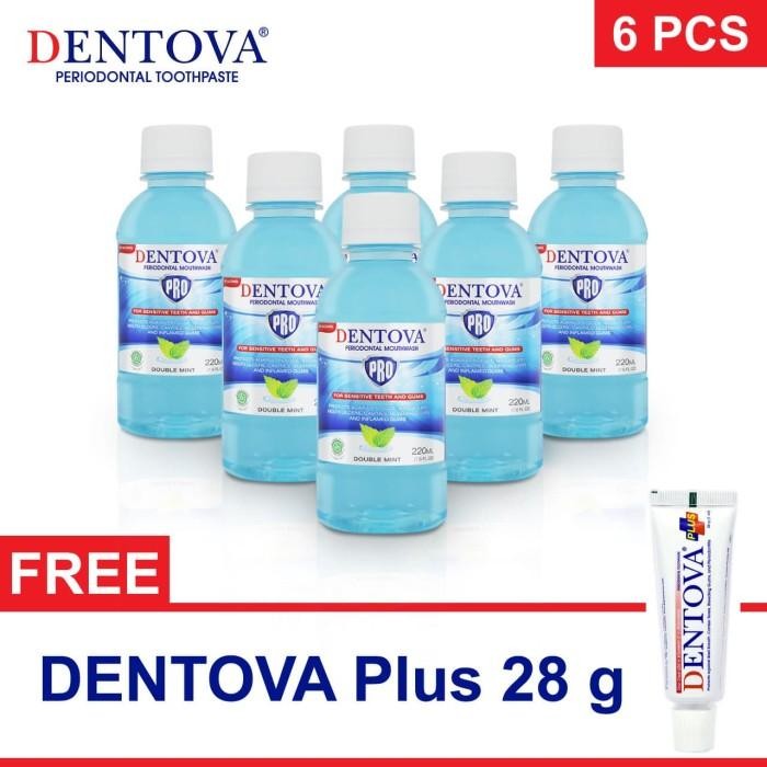 Obat Kumur DENTOVA PRO 220 ml (6 pcs)