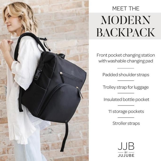 Jujube Modern Backpack - Perlengkapan Bayi Baby with Changing Pad Tas