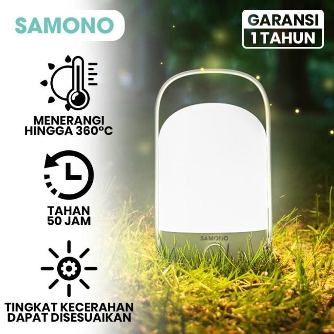 SAMONO Lampu Darurat LED Lentera Emergency Lamp Portable Camping Lamp