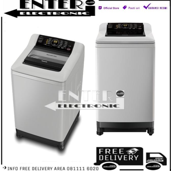 Murah PANASONIC NA F100A4 - MESIN CUCI PANASONIC 10KG ACTIVEFOAM NAF100A4HSG Non COD