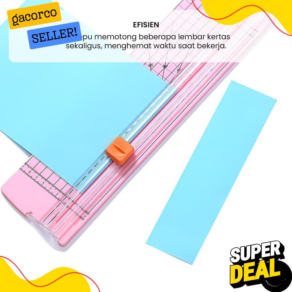 

Em Alat Pemotong Kertas Portabel Paper Cuter Trimmer Diskon Setengah Harga