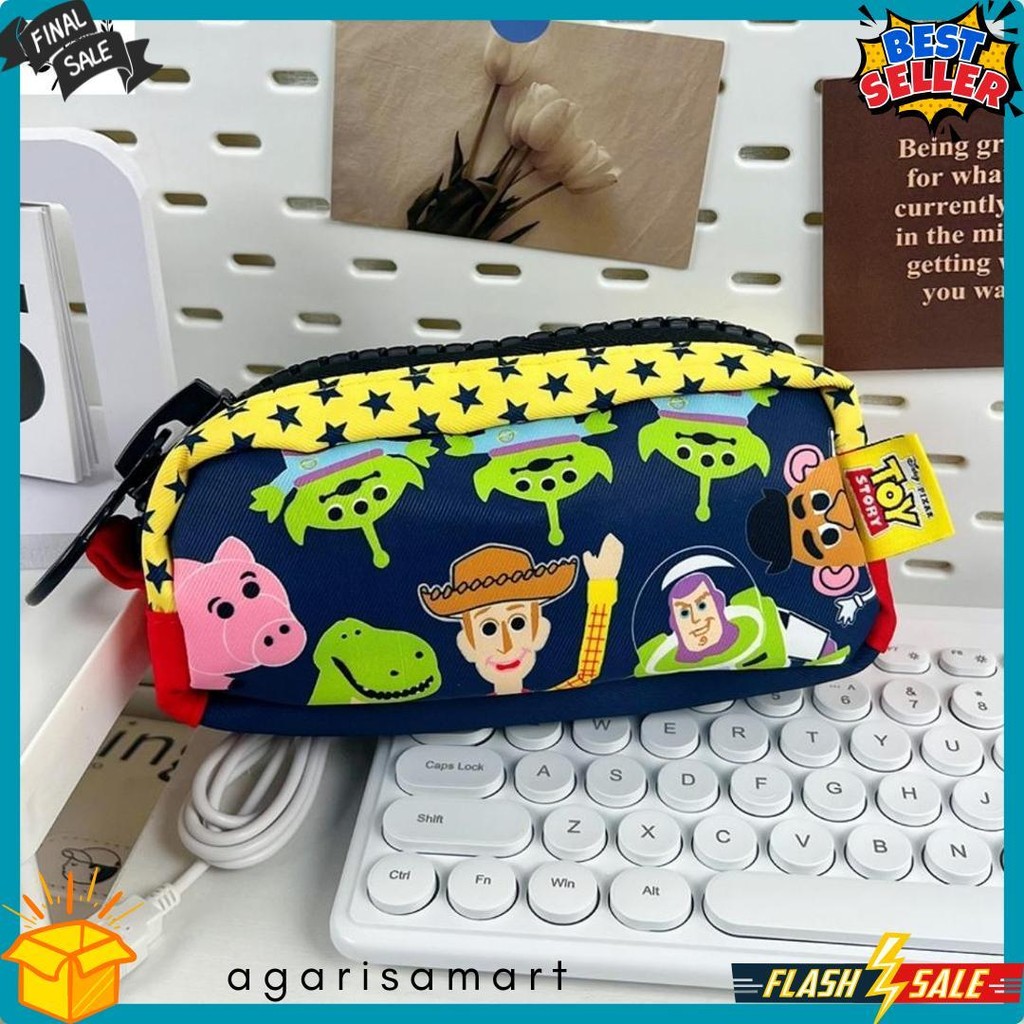 

Tempat Pensil Kotak Pensil Softcase Kanvas Toy Story Sanrio My Melody Pochacco Resleting Besar Diskon Setengah Harga
