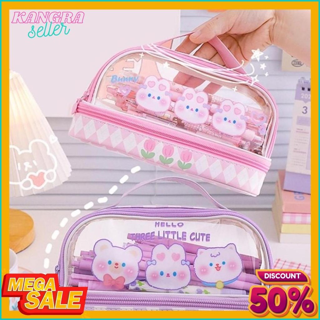 

Kartun Baru Kapasitas Pen Bag Storage Bag Untuk Mahasiswa Sma Junior Portable Cute Simple Stationery Box Terlaris! Produk Ini Banyak Dicari