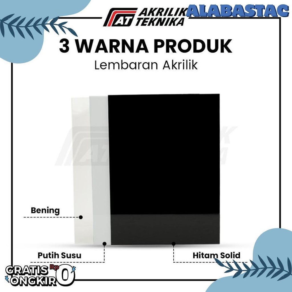 

Lembaran Akrilik A3 5Mm / Acrylic Sheet Clear / Akrilik Bening Hitam Putih Terlaris! Produk Ini Banyak Dicari