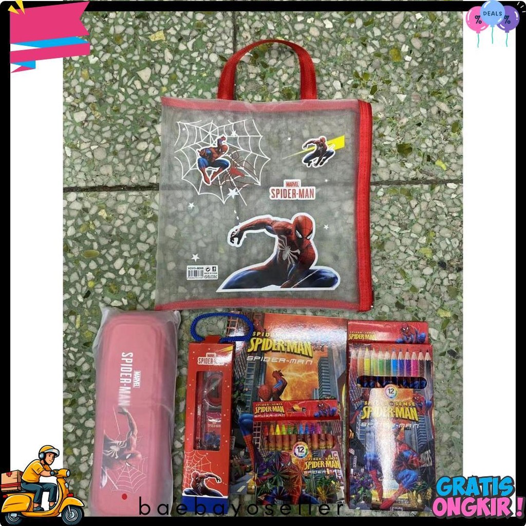 

[Serbalakuofficial](Ktps.11)Kotak Pensil Sett / Study Set Stationery Set Alat Tulis Sekolah Anak Set Atk Motif Flash Sale! Diskon Hingga 70%