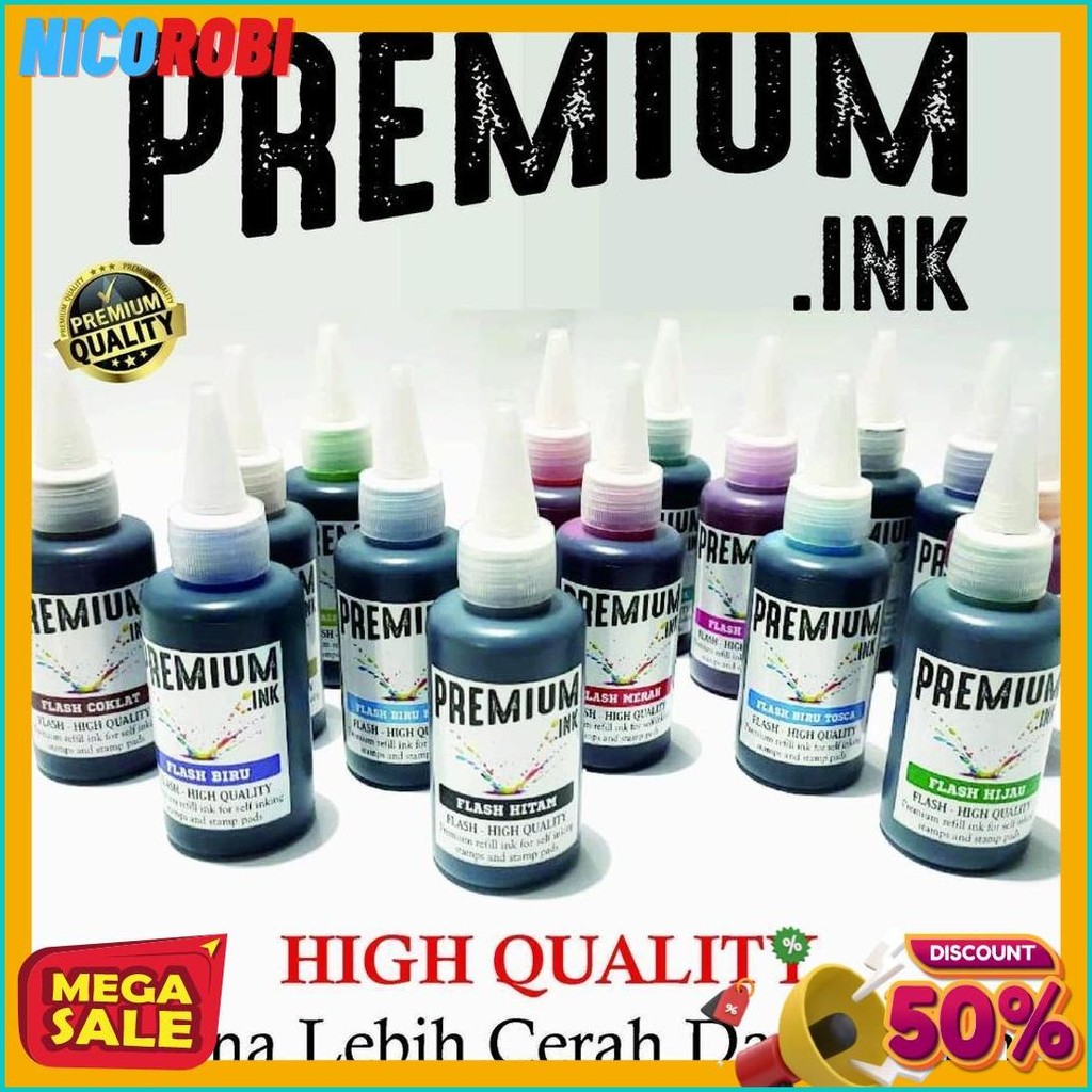 

Tinta Stempel Flash Otomatis 15 Varian Warna Kualitas Premium - Flash Ink Premium - Tinta Flash Refill Isi 100 Ml Terlaris! Produk Ini Banyak Dicari