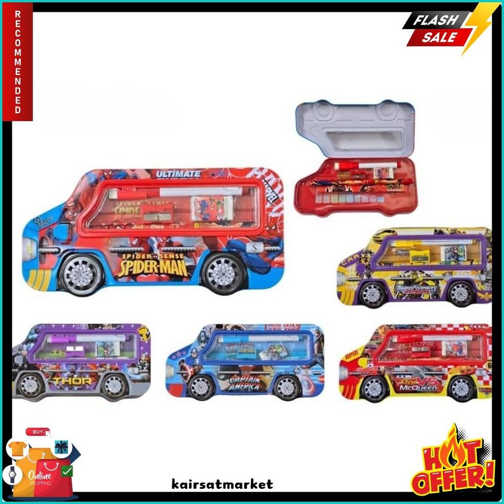 

Kotak Pensil Bahan Kaleng Model Truk Besar Pencil Case Tempat Pensil Terlaris! Produk Ini Banyak Dicari