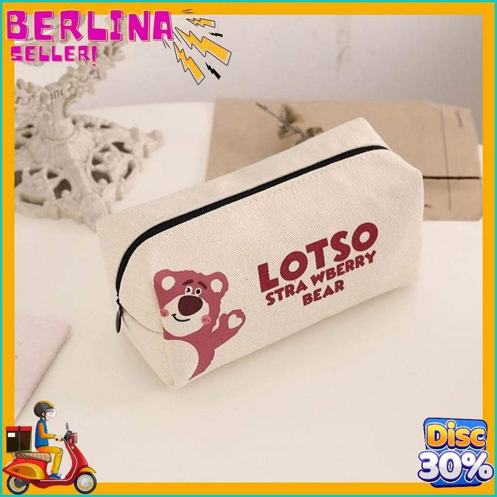 

Ins Pacha Anjing Tas Pensil Cute Strawberry Bear Tas Pensil Jaring Merah Kapasitas Besar Siswa Sekolah Dasar Smp Peralatan Penyimpanan Tas Diskon