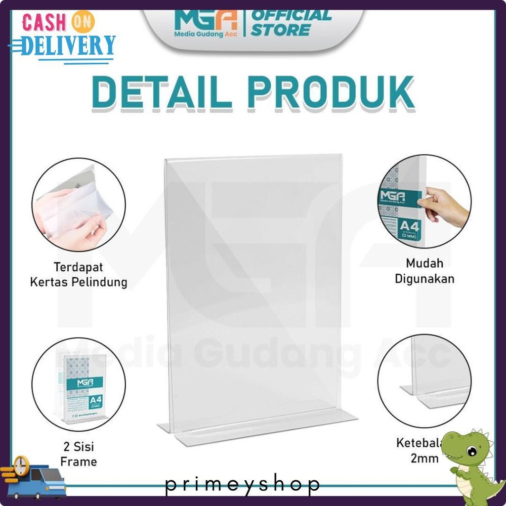 

Tempat Brosur A4 2Mm Portrait 2 Sisi / Tent Holder / Tent Card Stand Akrilik Flash Sale! Diskon Hingga 70%