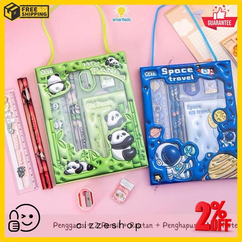 

Alat Tulis Set Paket Komplit 7 In 1 / Stationery Complete Lengkap / Kotak Pensil Anak / Souvenir Hadiah Kado / Sekolah Karakter Kartun Lucu Animal Hewan / Perlengkapan Tulis / Tempat Pensil Flash Sale! Diskon Hingga 70%